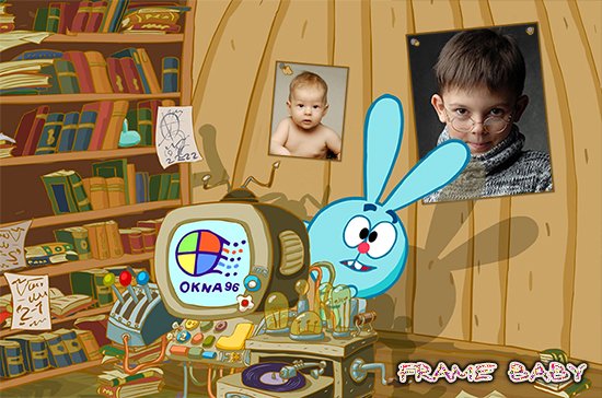 Фотоэффект У Кроша, вставить фото вашего малыша online