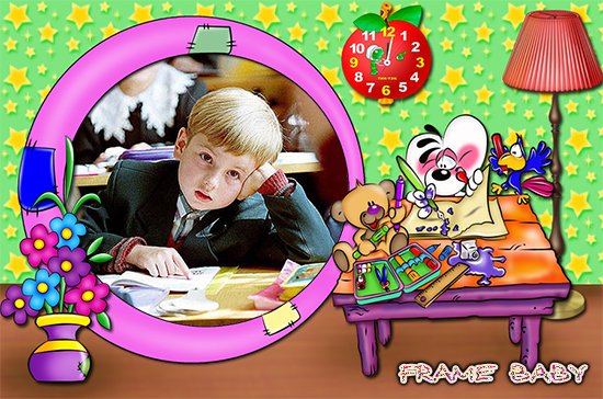 Пимболи готовит домашнее задание, рамки с диддлами онлайн для школьных фото