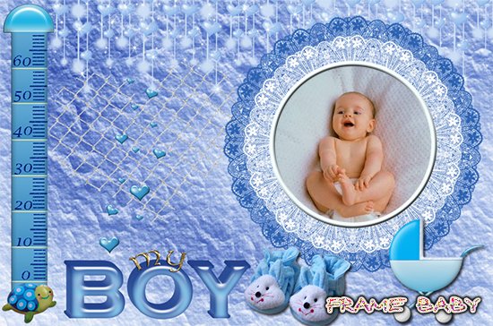 My Boy, вставить фотографию маленького мальчика самому в рамку онлайн